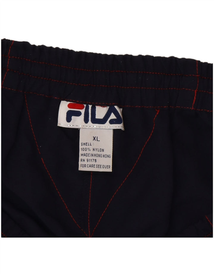 Fila Mens Sport Shorts XL Navy Blue Nylon