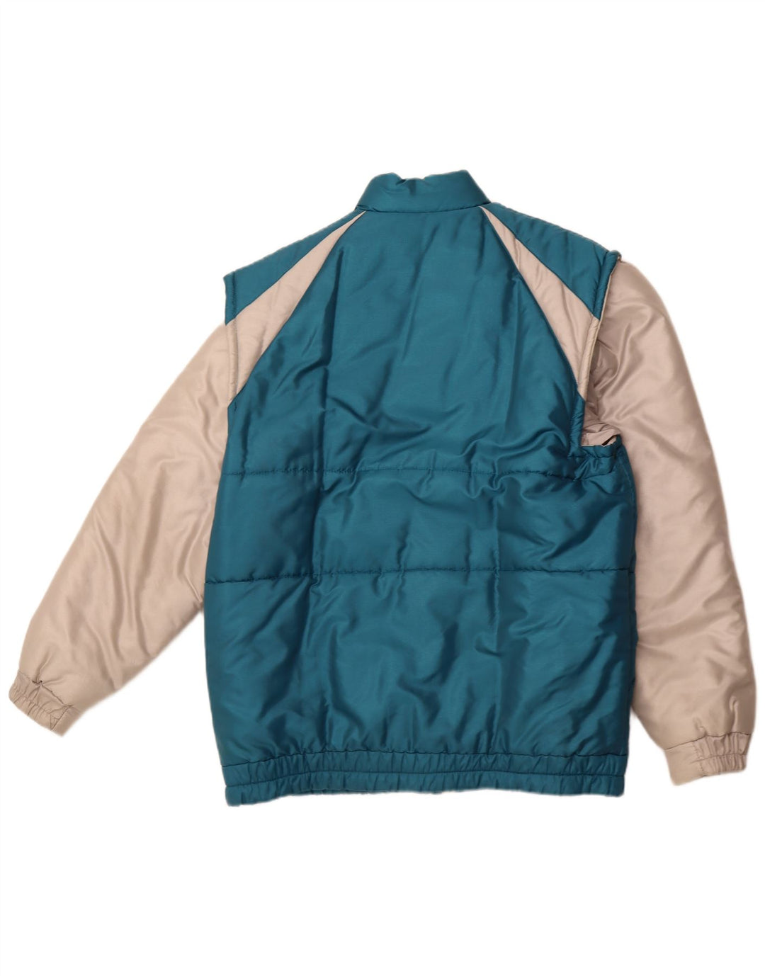 CARRERA Mens Padded Jacket UK 40 Large Blue Colourblock Polyester