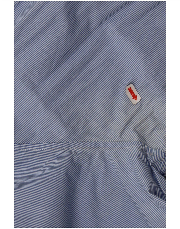 Crew Clothing Mens Classic Fit Shirt 3XL Blue Striped Cotton