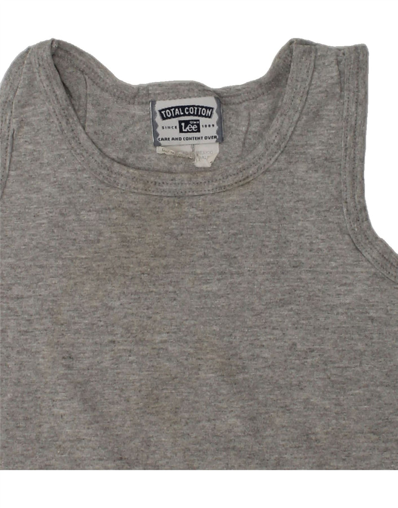 LEE Boys Vest Top 3-4 Years Grey Cotton | Vintage Lee | Thrift | Second-Hand Lee | Used Clothing | Messina Hembry 