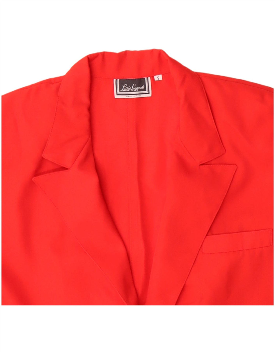 LUISA SPAGNOLI Womens Oversized 2 Button Blazer Jacket UK 10 Small Red
