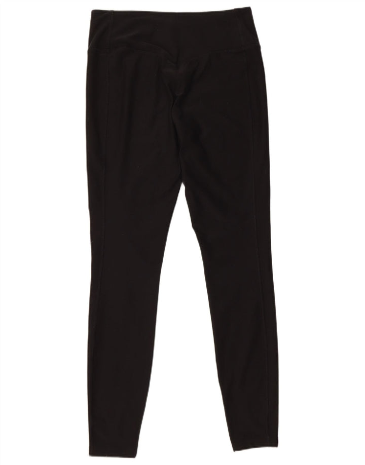 NIKE Womens Dri Fit Leggings UK 14 Medium  Black Polyester