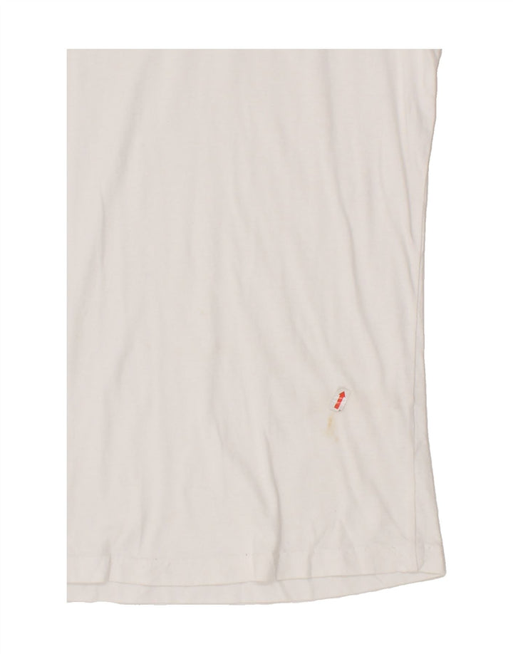 AVIREX Womens T-Shirt Top UK 14 Large White Cotton Vintage Avirex and Second-Hand Avirex from Messina Hembry 