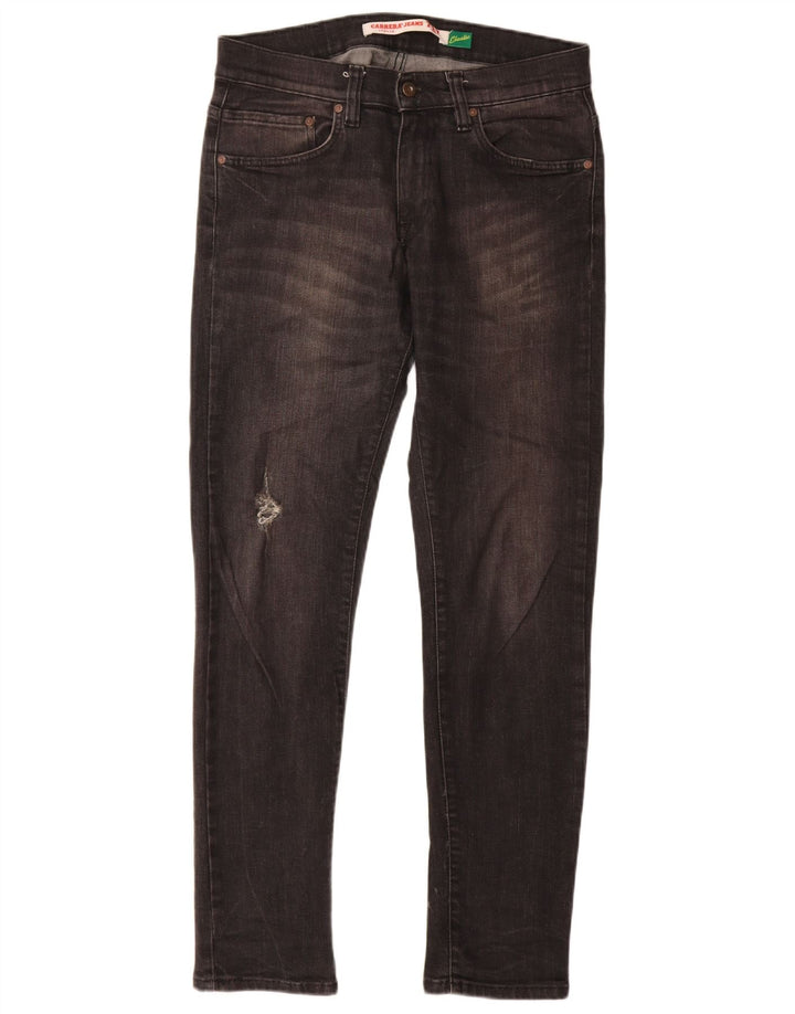 Carrera Mens Distressed Slim Jeans W31 L32 Grey Cotton