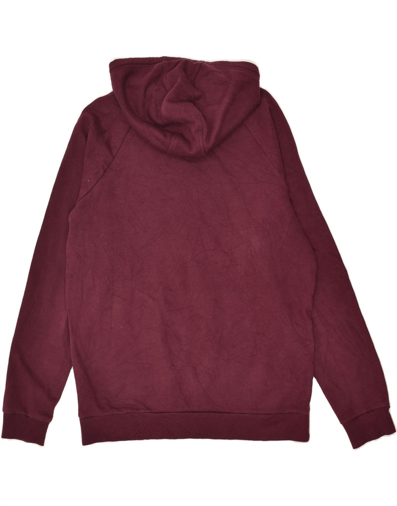 UNDER ARMOUR Mens Hoodie Jumper Medium Burgundy Cotton | Vintage Under Armour | Thrift | Second-Hand Under Armour | Used Clothing | Messina Hembry 