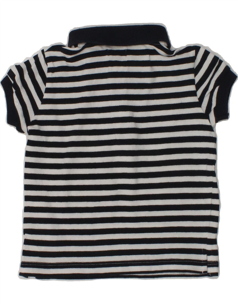 MOSCHINO Baby Boys Polo Shirt 12-18 Months Black Striped Cotton | Vintage Moschino | Thrift | Second-Hand Moschino | Used Clothing | Messina Hembry 