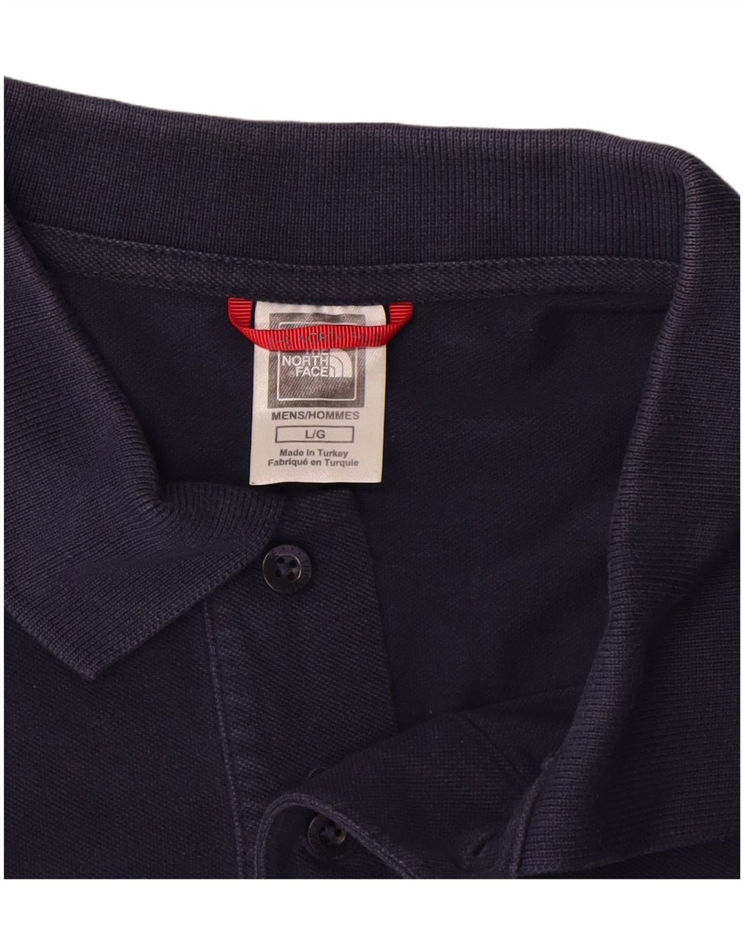 The North Face Mens Polo Shirt Large Navy Blue Cotton