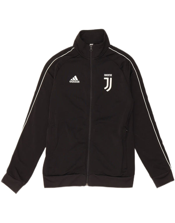 Adidas Boys Juventus Graphic Tracksuit Top Jacket 11-12 Years Black
