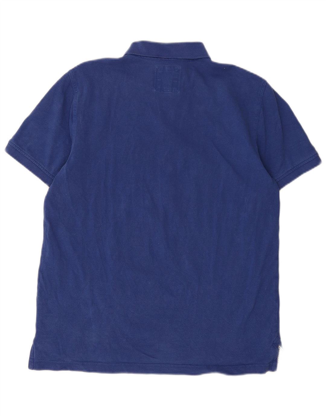 Crew Clothing Mens Polo Shirt Large Blue Cotton