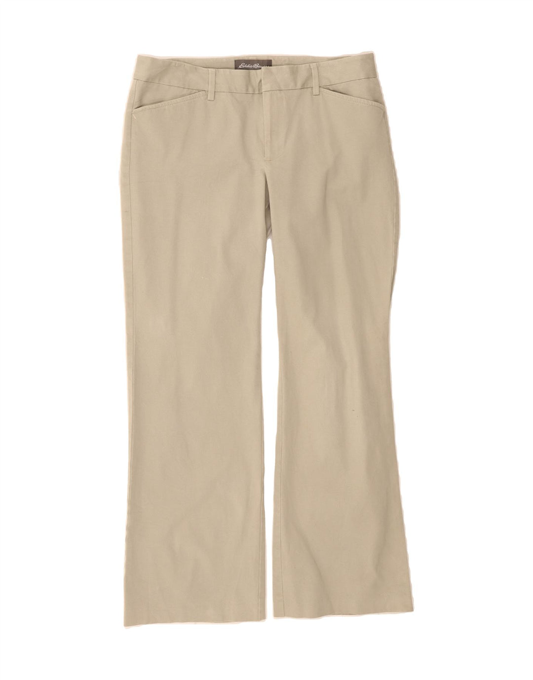 EDDIE BAUER Womens Bootcut Casual Trousers US 12 Large W32 L30 Beige Vintage Eddie Bauer and Second-Hand Eddie Bauer from Messina Hembry 