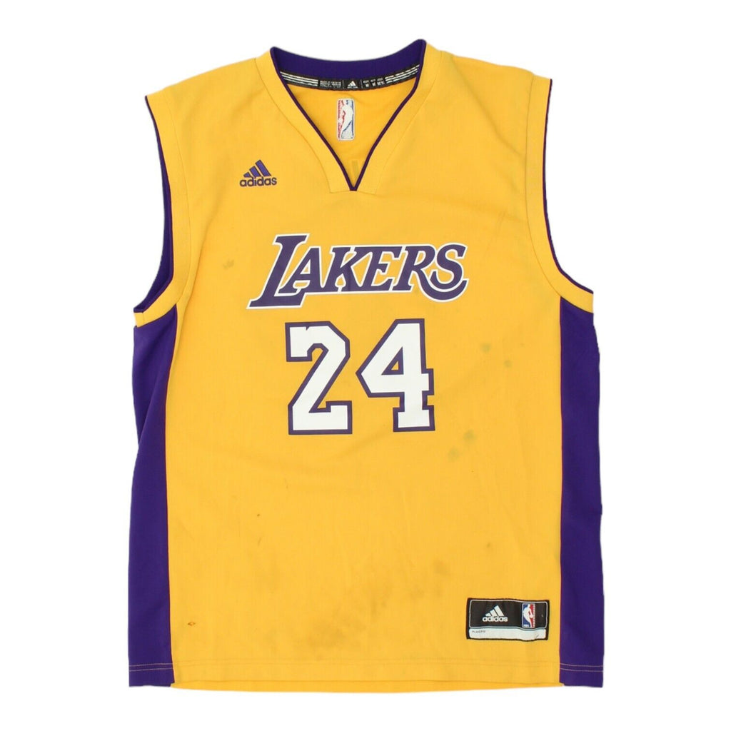 LA Lakers Kobe Bryant Adidas Mens Yellow Jersey | NBA Basketball Sportswear VTG Vintage Messina Hembry and Second-Hand Messina Hembry from Messina Hembry 