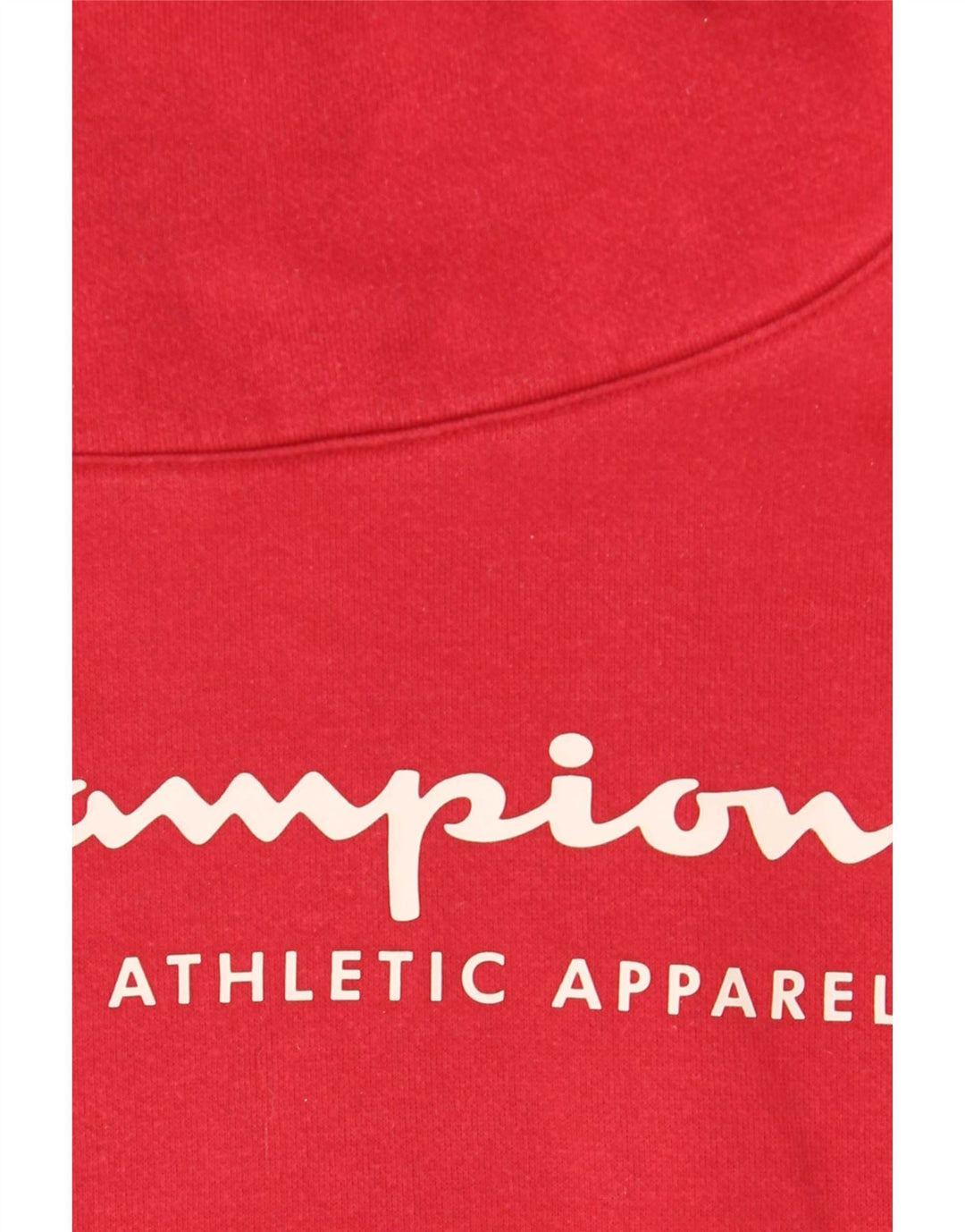 Champion Womens Crop Graphic Sweatshirt Jumper UK 14 Medium Red
