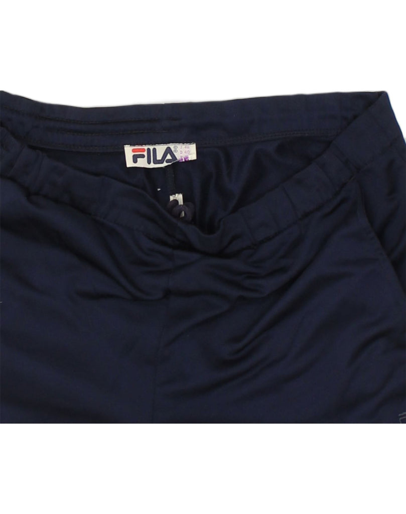 FILA Mens Tracksuit Trousers Joggers IT 46 Small Navy Blue Polyester | Vintage Fila | Thrift | Second-Hand Fila | Used Clothing | Messina Hembry 