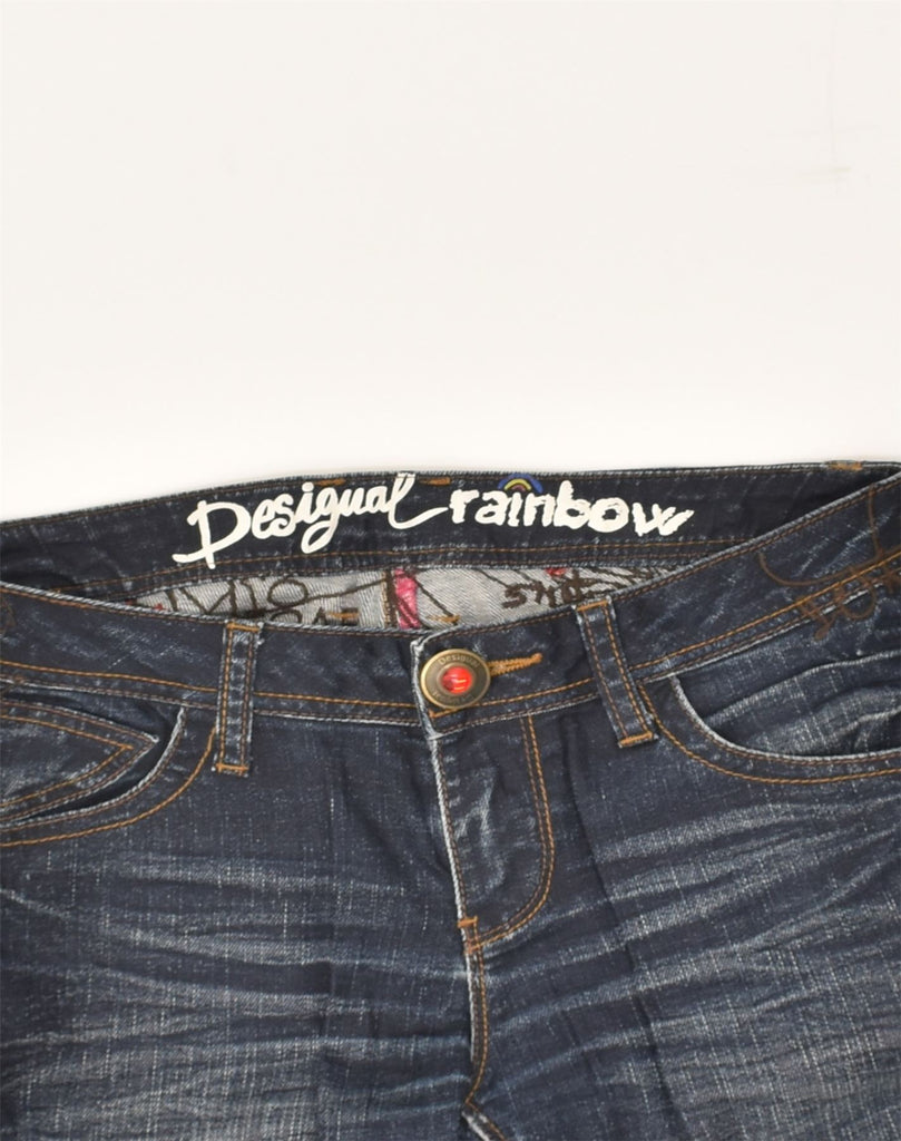 DESIGUAL Womens Slim Jeans W30 L33 Blue Cotton | Vintage Desigual | Thrift | Second-Hand Desigual | Used Clothing | Messina Hembry 