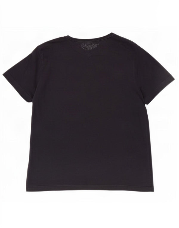 Tommy Hilfiger Mens T-Shirt Top Large Navy Blue Cotton