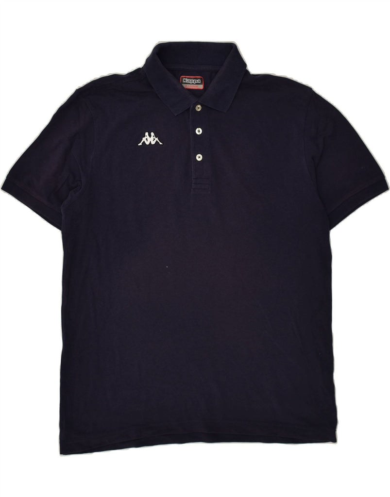 KAPPA Mens Polo Shirt XL Navy Blue Cotton | Vintage Kappa | Thrift | Second-Hand Kappa | Used Clothing | Messina Hembry 