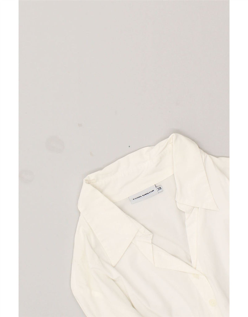 TOM TAILOR Womens Shirt EU 38 Medium White Cotton | Vintage Tom Tailor | Thrift | Second-Hand Tom Tailor | Used Clothing | Messina Hembry 