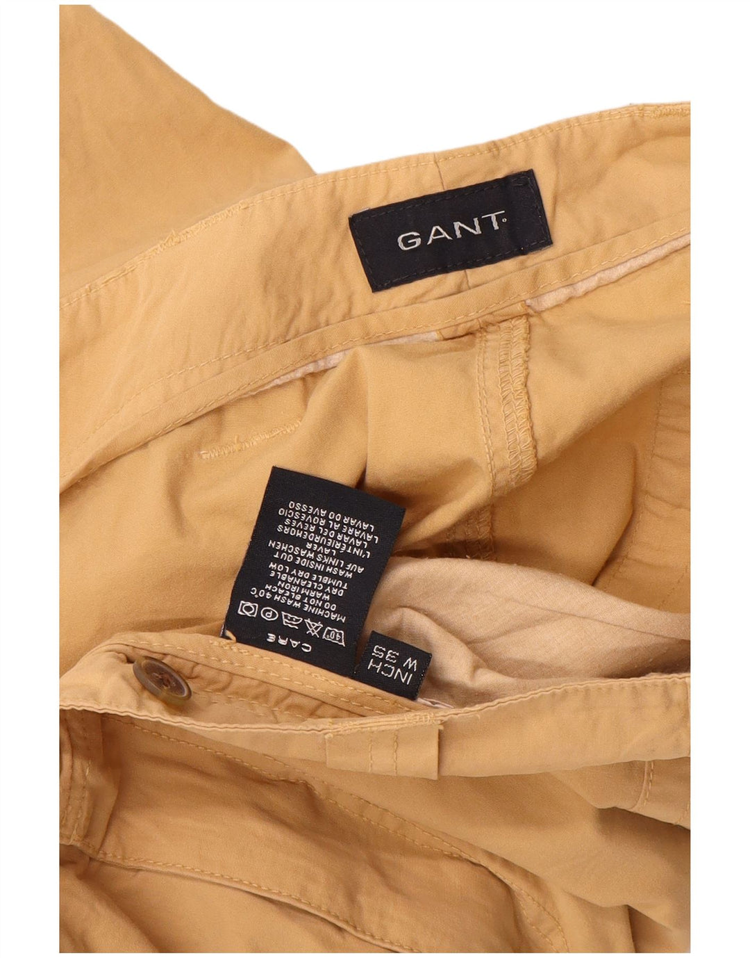 Gant Mens Cargo Shorts W35 Large Beige Cotton
