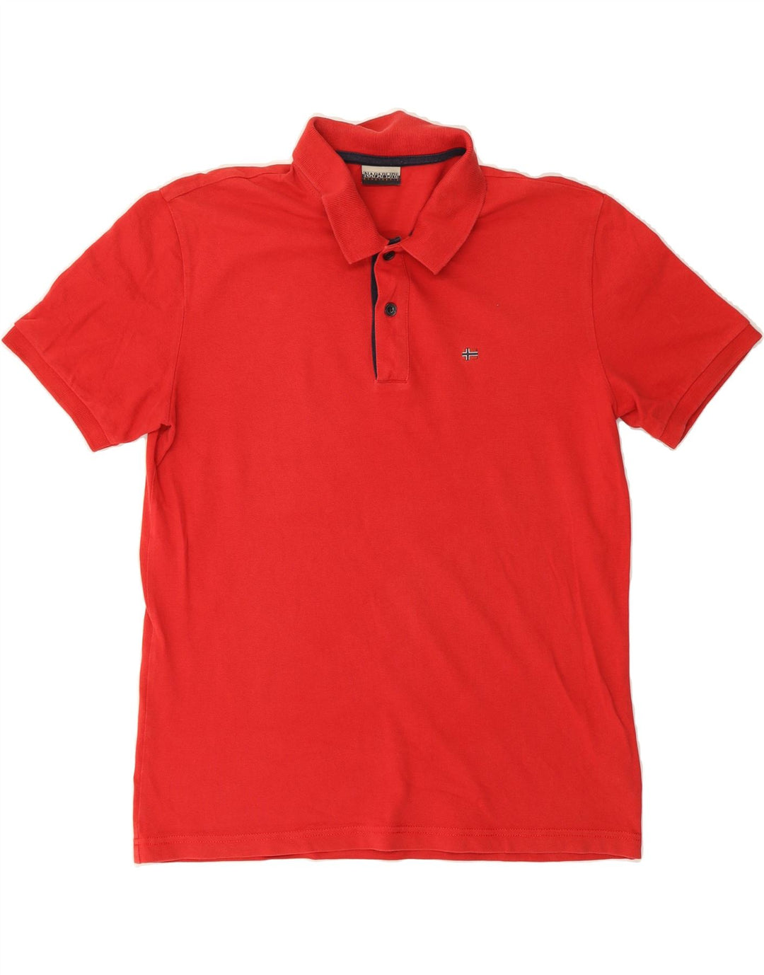 NAPAPIJRI Mens Polo Shirt Large Red Cotton Vintage Napapijri and Second-Hand Napapijri from Messina Hembry 