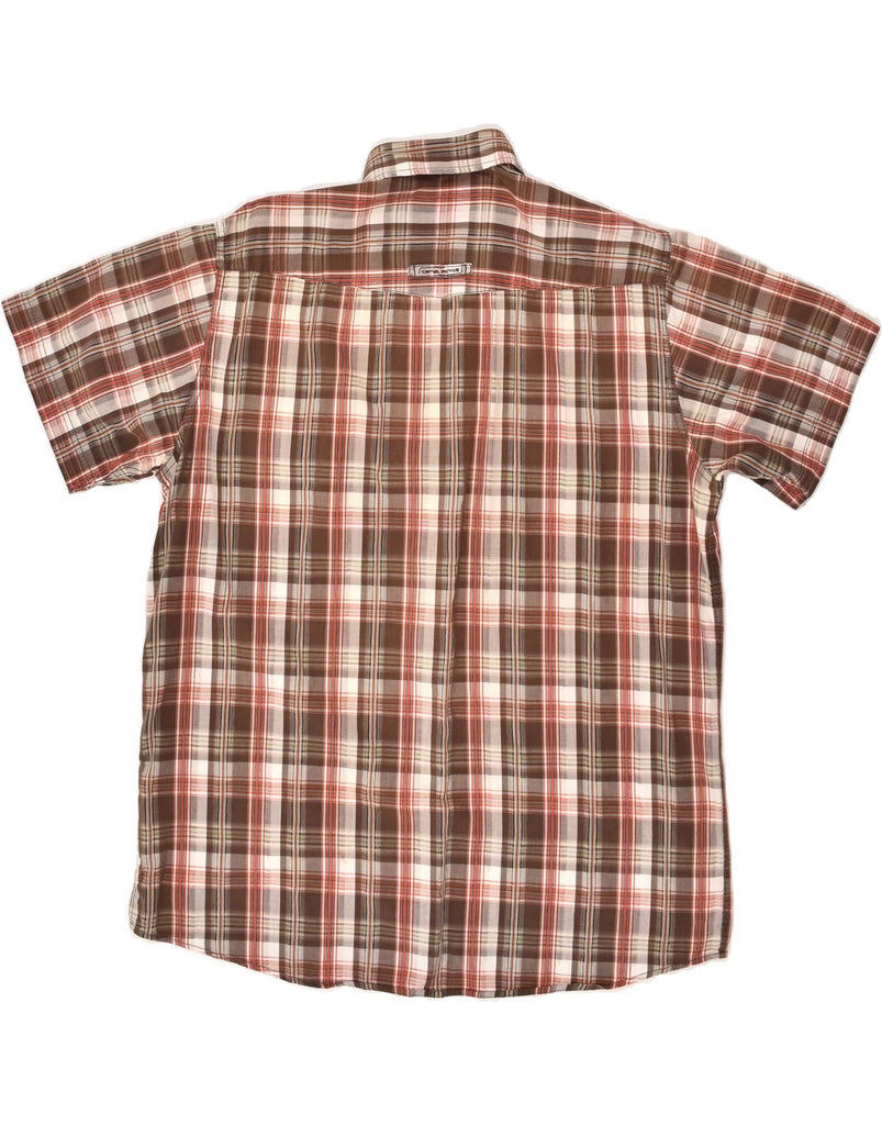 CAMEL ACTIVE Mens Short Sleeve Shirt Large Brown Check Cotton | Vintage Camel Active | Thrift | Second-Hand Camel Active | Used Clothing | Messina Hembry 