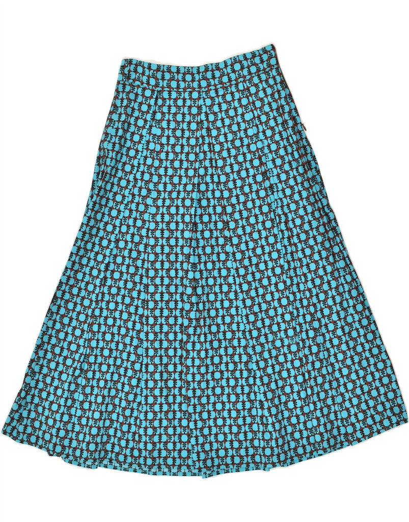 VINTAGE Womens A-Line Skirt W28 Medium Blue Spotted | Vintage Vintage | Thrift | Second-Hand Vintage | Used Clothing | Messina Hembry 