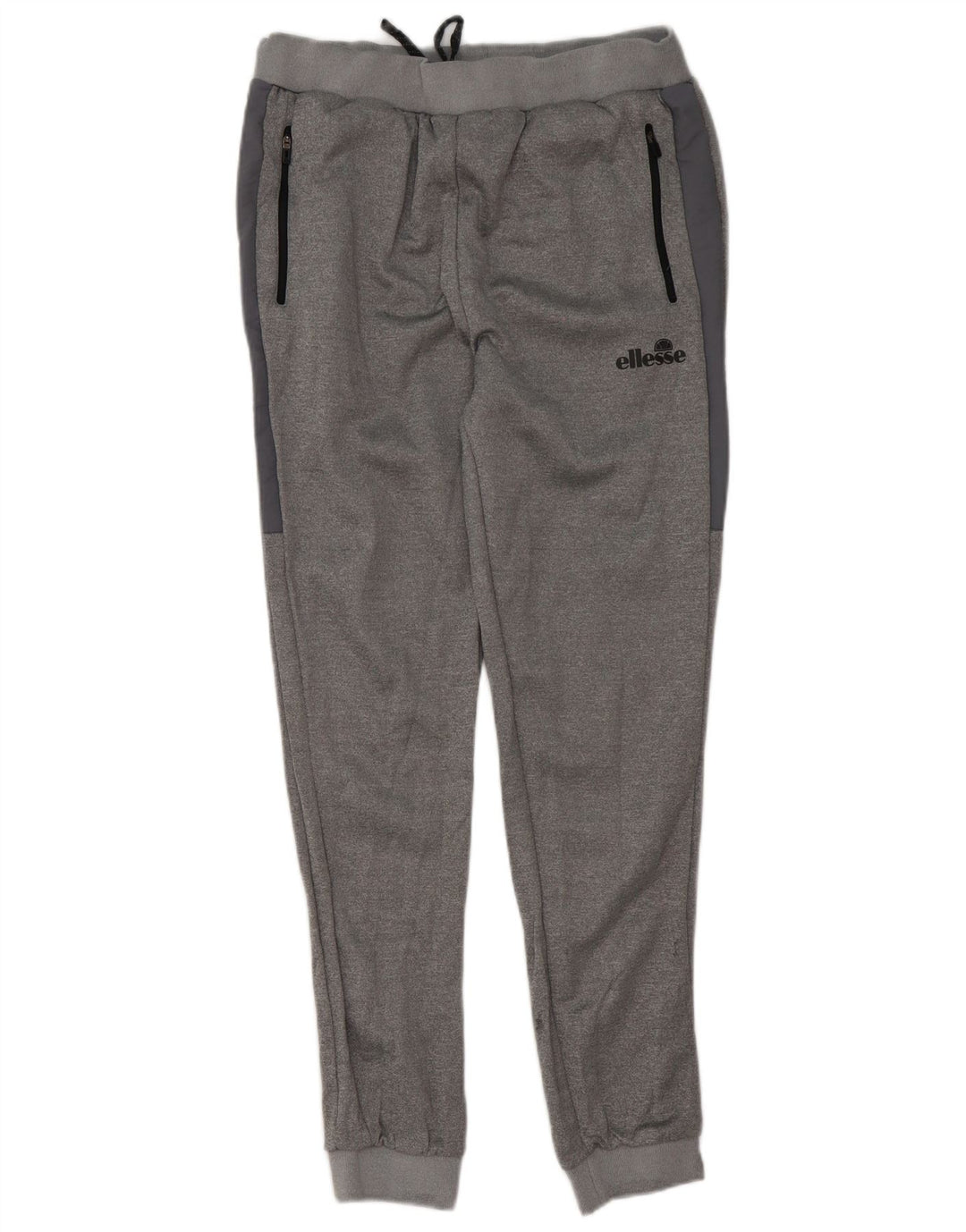 Ellesse Mens Tracksuit Trousers Joggers Large Grey Flecked Polyester