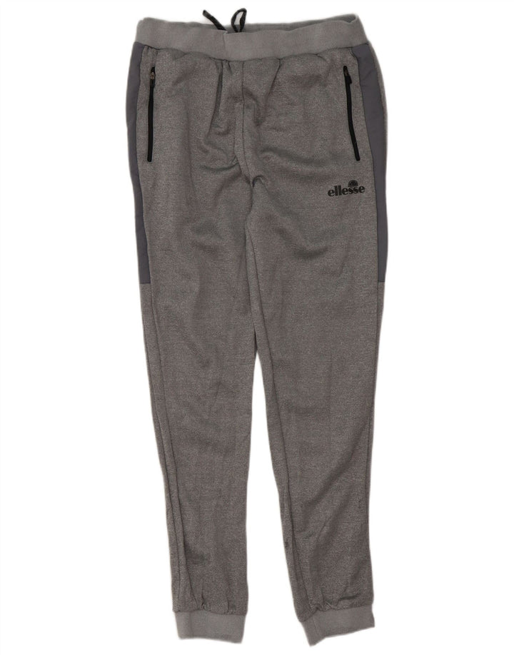 Ellesse Mens Tracksuit Trousers Joggers Large Grey Flecked Polyester