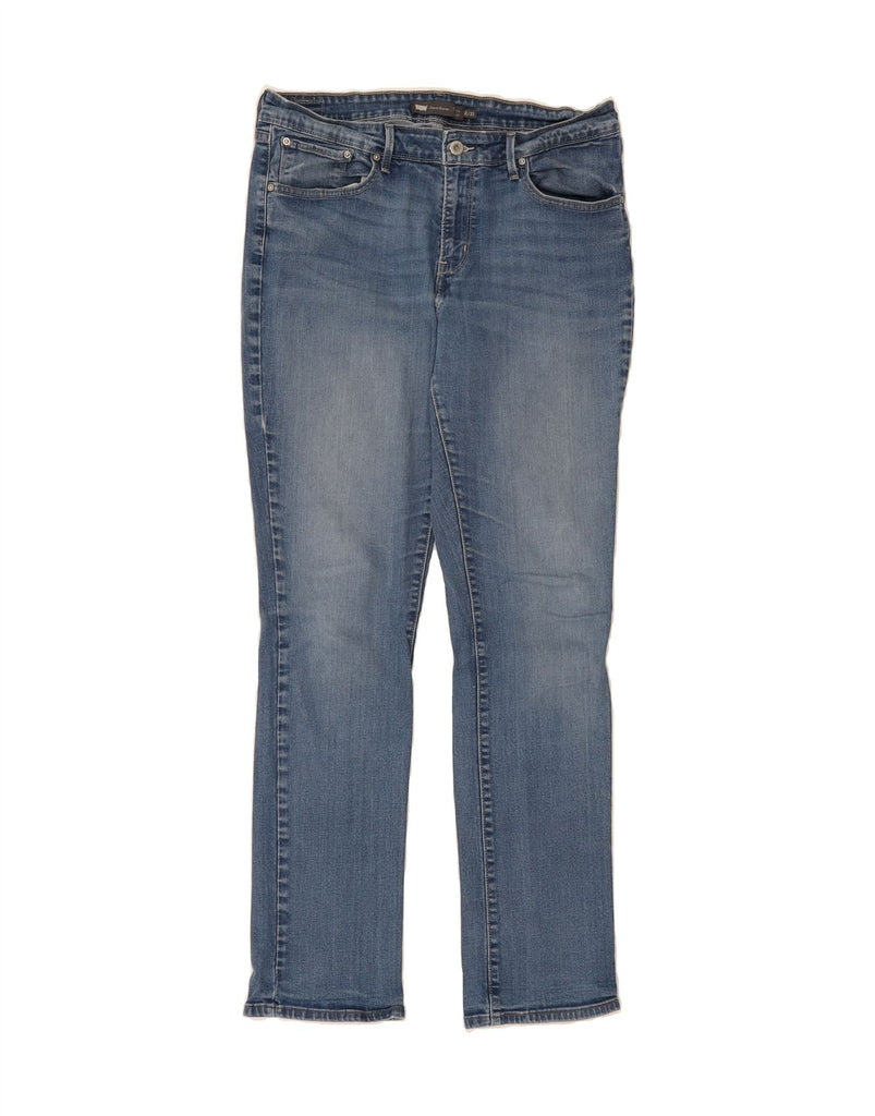LEVI'S Womens Demi Curve Straight Jeans US 16 2XL W34 L33 Navy Blue Vintage Levi's and Second-Hand Levi's from Messina Hembry 