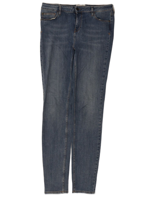 Fat Face Womens Harlow Super Skinny Jeans UK 14 Large W34 L32 Blue Cotton