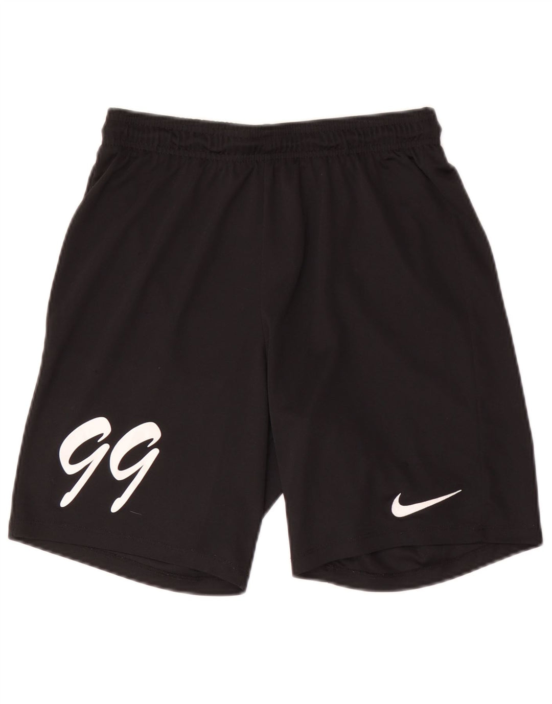 NIKE Mens Dri Fit Graphic Sport Shorts Medium Black Polyester