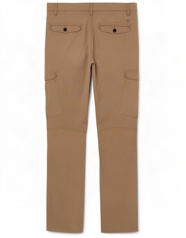 Timberland Mens Straight Cargo Trousers W32 L32 Beige Cotton