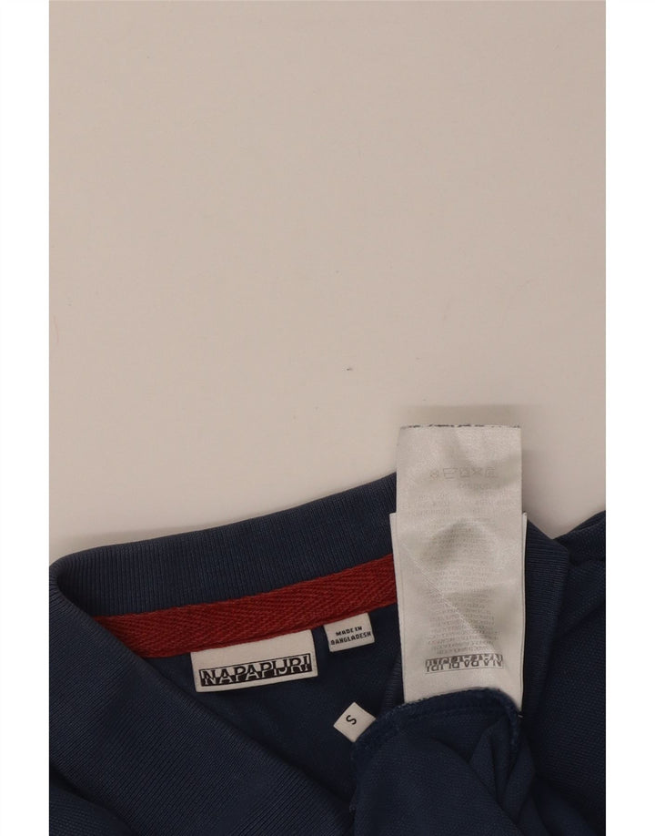 NAPAPIJRI Mens Polo Shirt Small Navy Blue