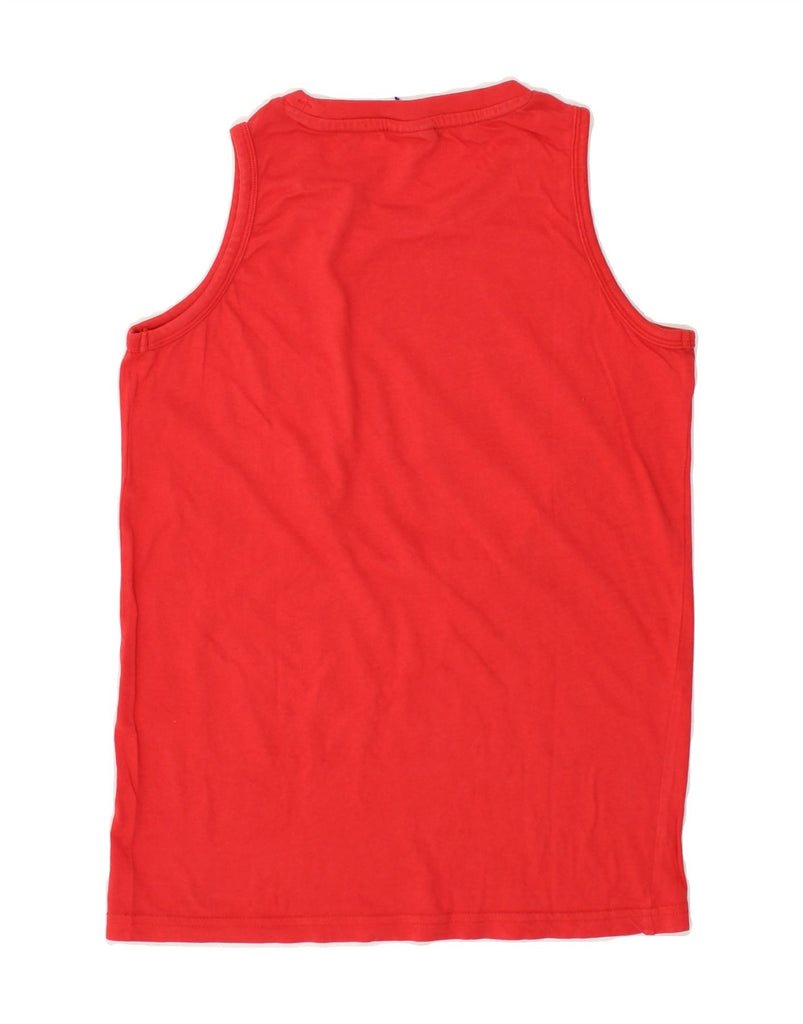 CHAMPION Boys Graphic Vest Top 11-12 Years Large  Red Cotton | Vintage Champion | Thrift | Second-Hand Champion | Used Clothing | Messina Hembry 