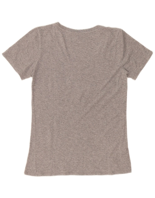 Nike Mens Athletic Cut Graphic T-Shirt Top Small Grey Flecked