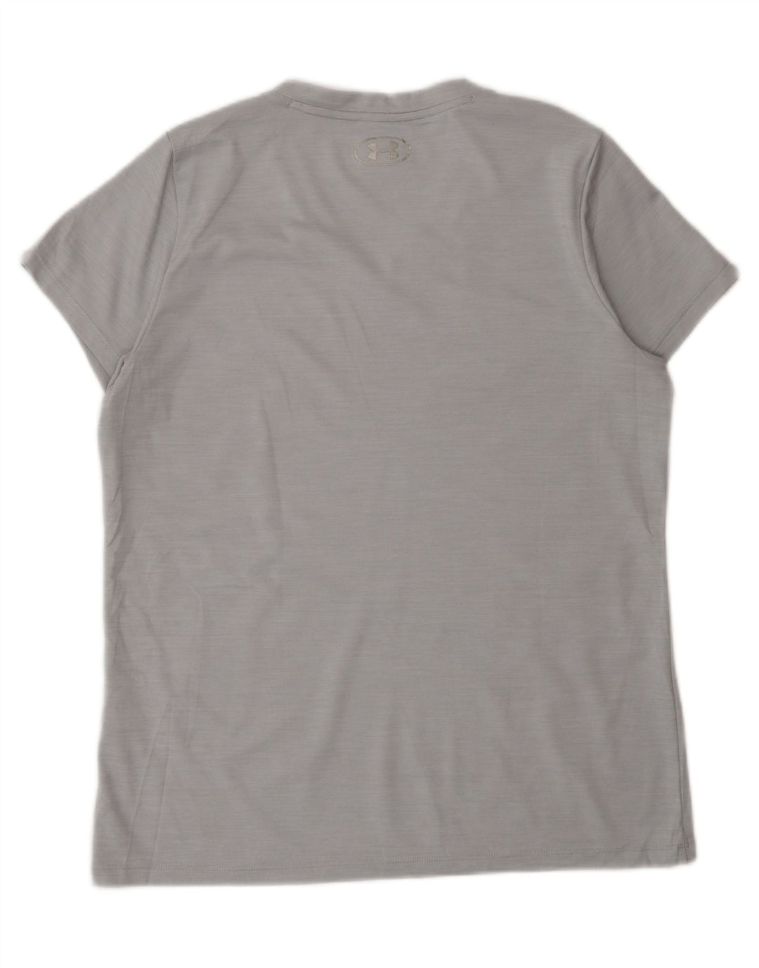 Under Armour Mens Heat Gear T-Shirt Top Large Grey Polyester