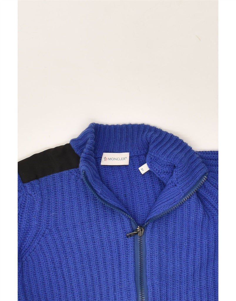 MONCLER Girls Cardigan Sweater 7-8 Years Blue | Vintage Moncler | Thrift | Second-Hand Moncler | Used Clothing | Messina Hembry 