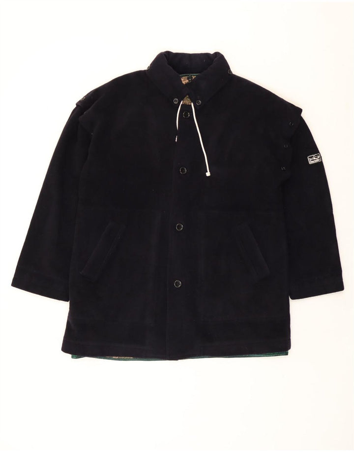 Orcinus Mens Windbreaker Jacket IT 50 Large Navy Blue Wool