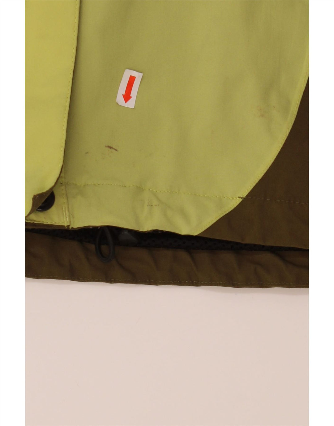 JACK WOLFSKIN Womens Rain Jacket UK 12 Medium Green Colourblock Polyamide Vintage Jack Wolfskin and Second-Hand Jack Wolfskin from Messina Hembry 