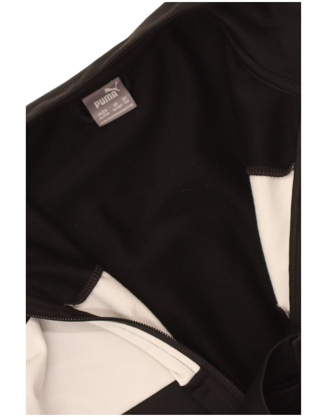 Puma Boys Tracksuit Top Jacket 15-16 Years Black Colourblock