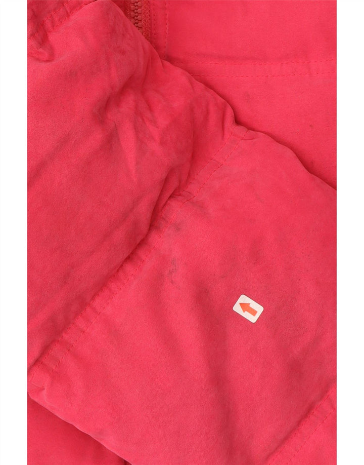 Musto Womens Hooded Padded Jacket UK 12 Medium Pink Polyester