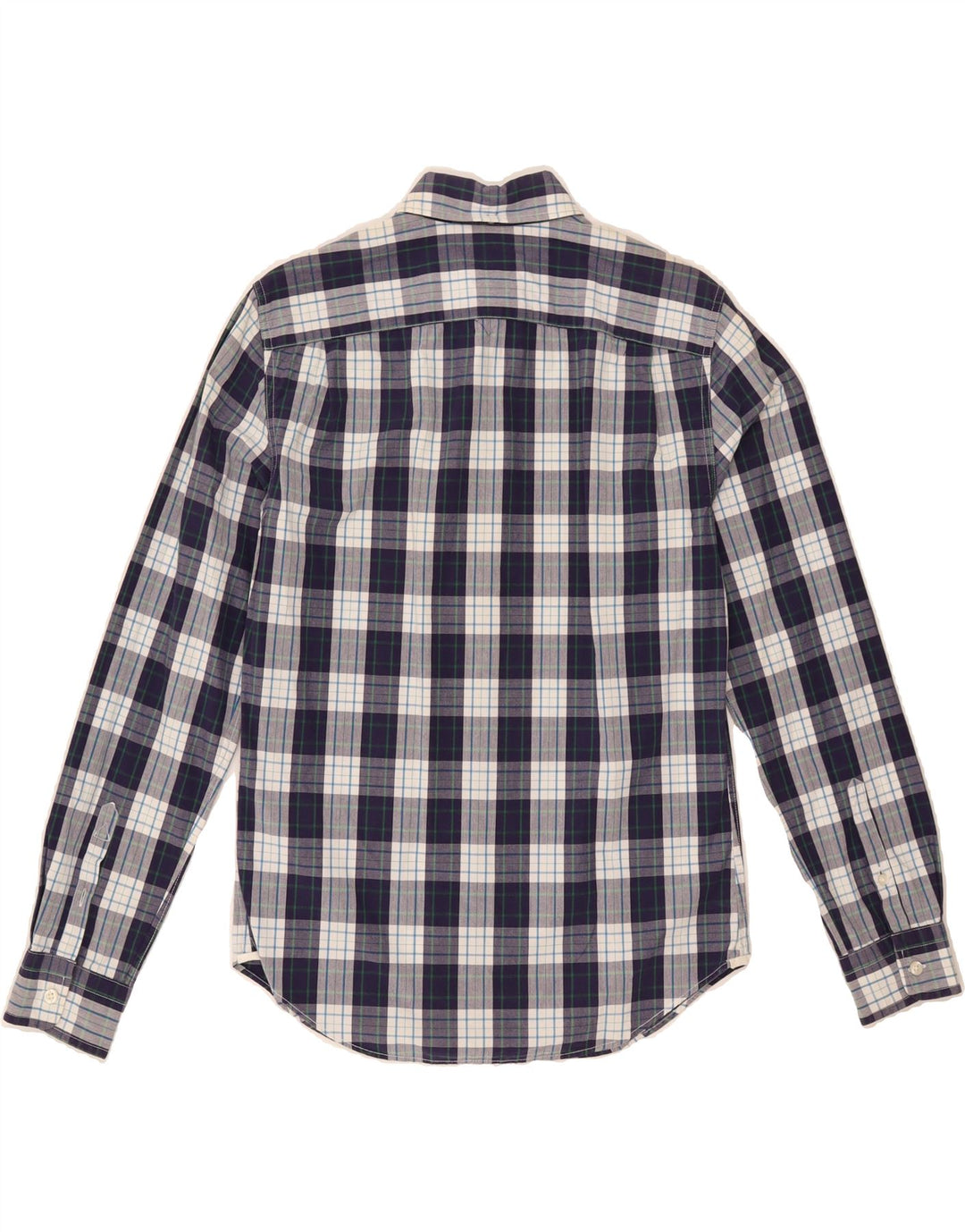 GAP Mens Shirt XS Navy Blue Check Cotton Vintage Gap and Second-Hand Gap from Messina Hembry 