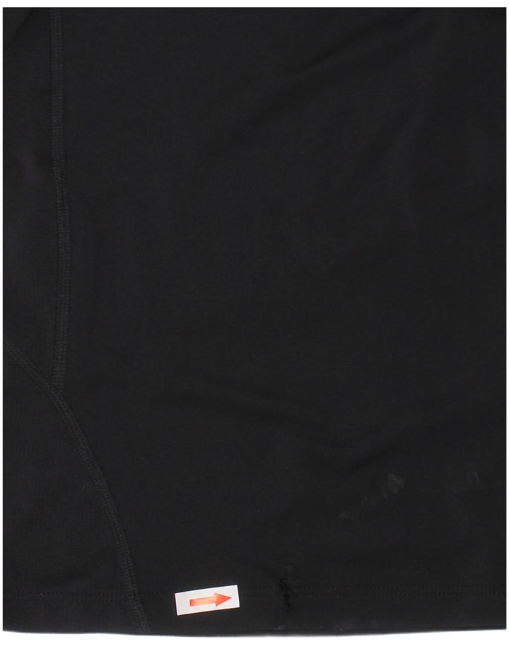 Under Armour Boys Heat Gear Top Long Sleeve 6-7 Years Small Black