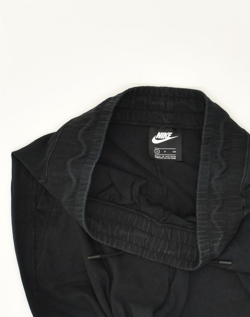 NIKE Womens Tracksuit Trousers UK 10 Small Black Cotton | Vintage Nike | Thrift | Second-Hand Nike | Used Clothing | Messina Hembry 