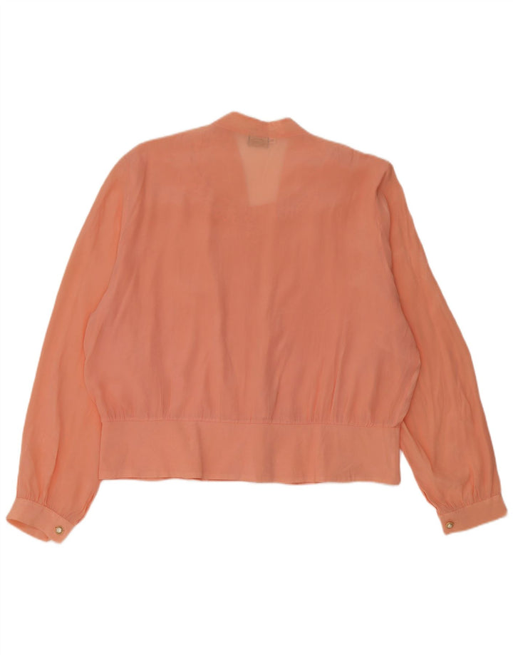Vintage Womens Cardigan Top IT 50 XL Pink Acetate