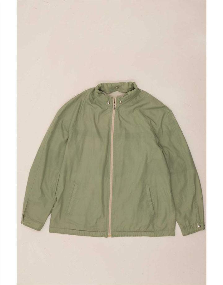 Vintage Mens Hooded Reversible Jacket IT 52 XL Green Colourblock