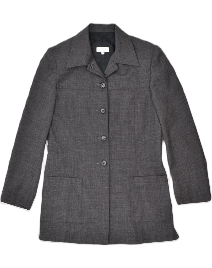 VINTAGE Womens 5 Button Blazer Jacket IT 44 Medium Grey | Vintage | Thrift | Second-Hand | Used Clothing | Messina Hembry 