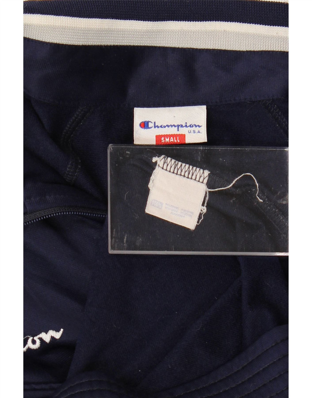 CHAMPION Mens Loose Fit Graphic Tracksuit Top Jacket Small Navy Blue