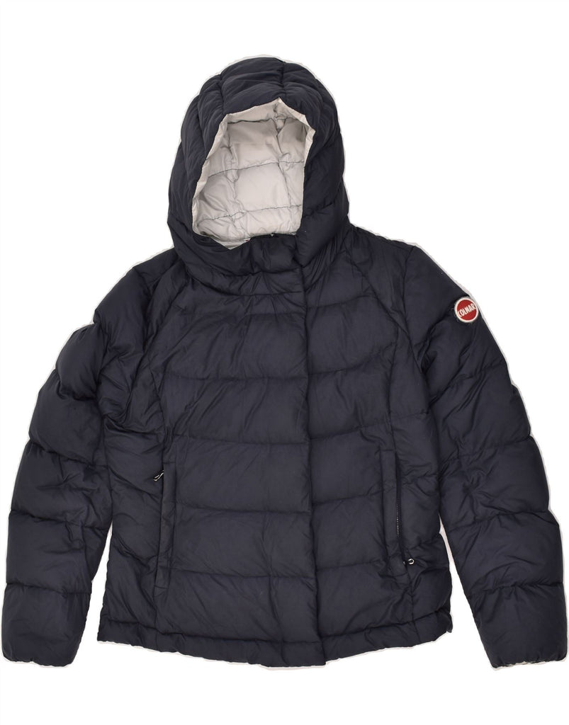 COLMAR Boys Hooded Padded Jacket 11-12 Years Navy Blue Polyester | Vintage Colmar | Thrift | Second-Hand Colmar | Used Clothing | Messina Hembry 