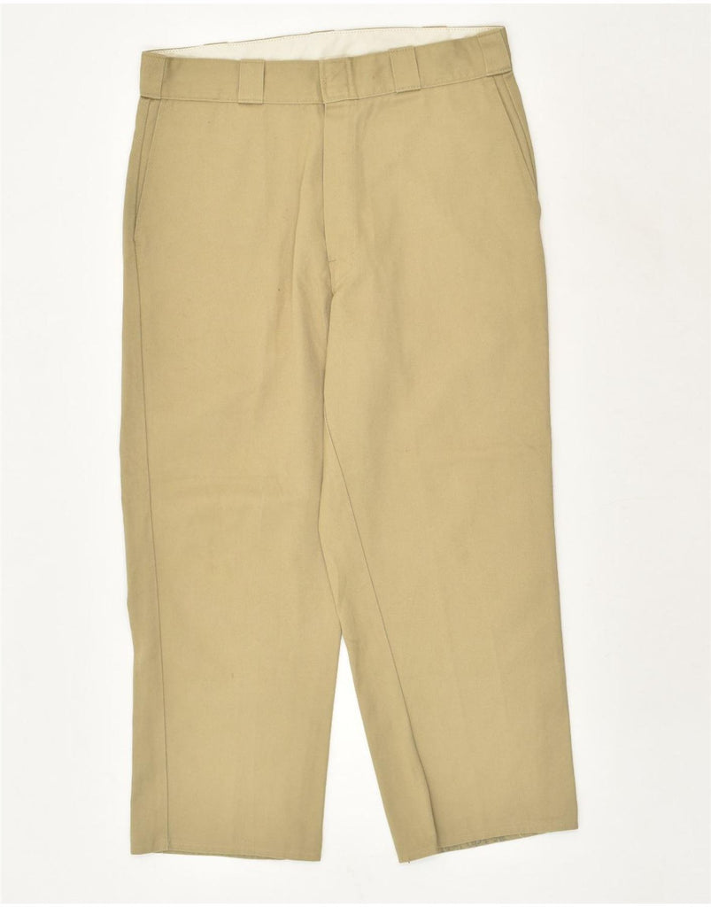 DICKIES Mens Straight Casual Trousers W34 L25 Beige | Vintage Dickies | Thrift | Second-Hand Dickies | Used Clothing | Messina Hembry 