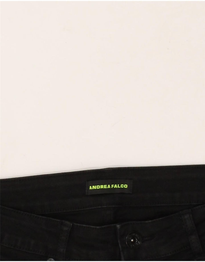 VINTAGE Womens Slim Jeans IT 46 Large W34 L32 Black Cotton Vintage Vintage and Second-Hand Vintage from Messina Hembry 